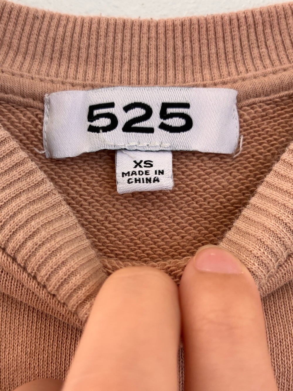 525 America Cropped Crewneck Sweatshirt 100% Cotton (S) - Picture 5 of 5